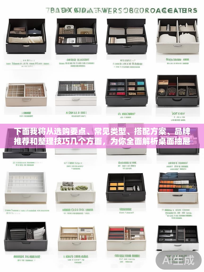 下面我将从选购要点、常见类型、搭配方案、品牌推荐和整理技巧几个方面，为你全面解析桌面抽屉收纳盒